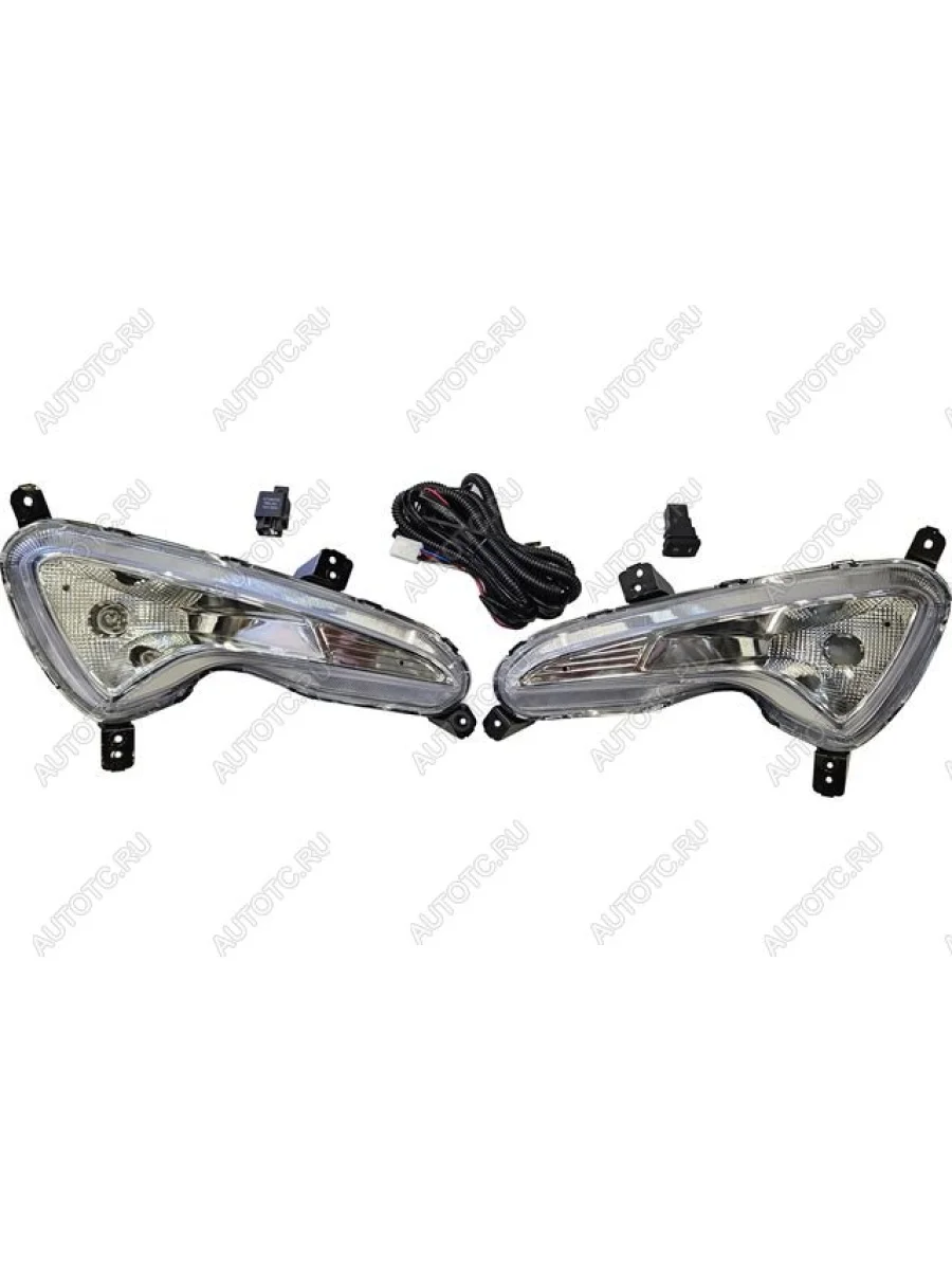 Комплект противотуманных фар (проводка, кнопка, пр-во Китай) BODYPARTS Hyundai Solaris RBr седан рестайлинг (2014-2017)  в Керчи Республика Крым