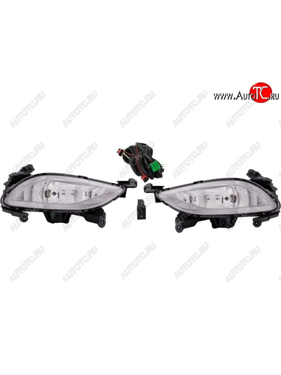 Комплект противотуманных фар (проводка, кнопка, пр-во Китай) BODYPARTS Hyundai Sonata YF (2009-2014)  в Самаре Самарской области