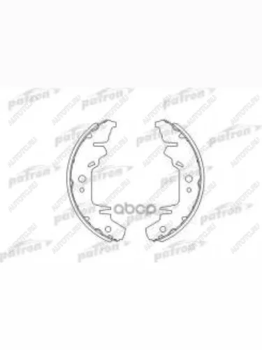 Колодки тормозные задние барабанные (4шт.) PATRON KIA Carnival VQ минивэн дорестайлинг (2005-2010)
