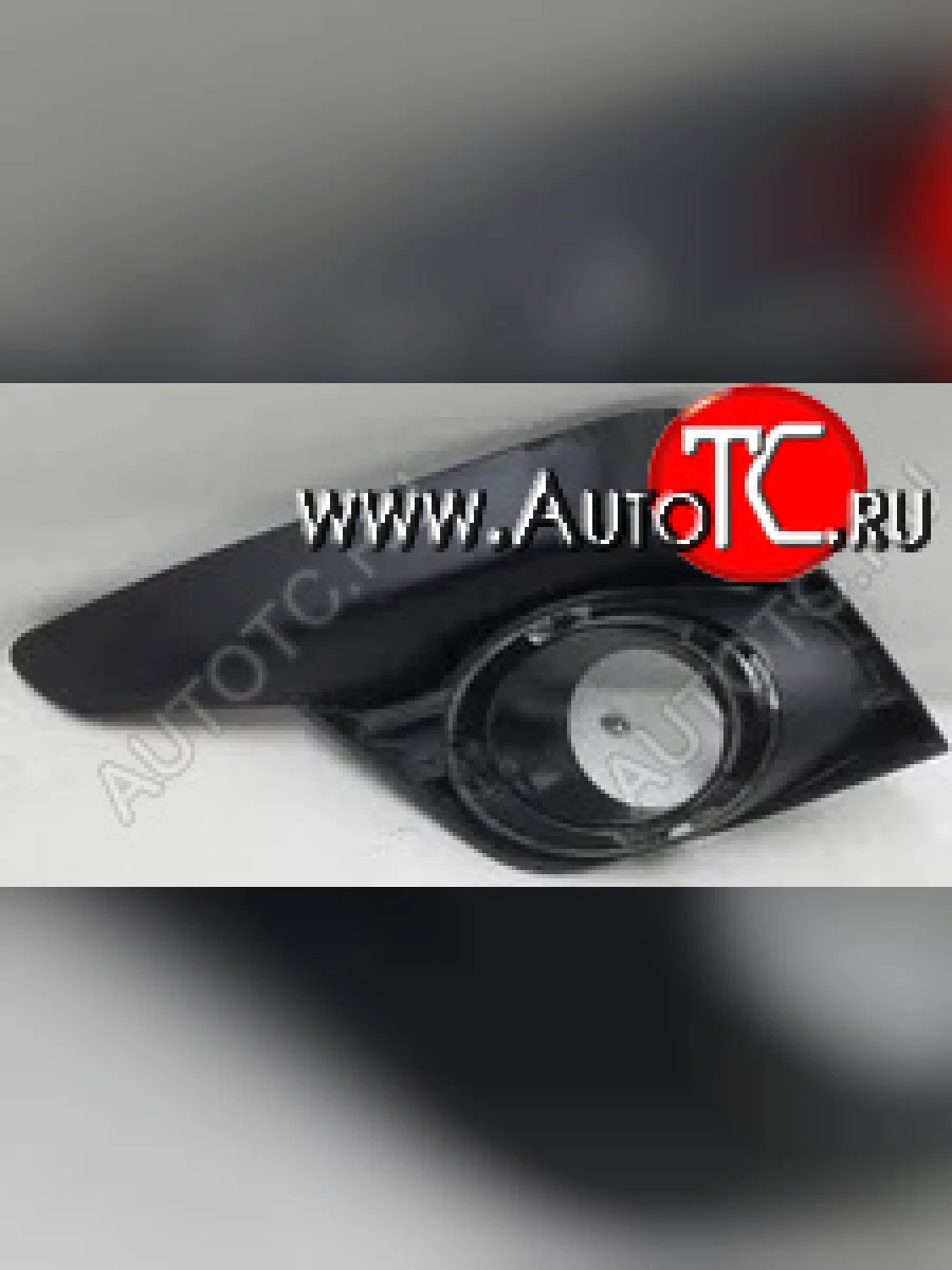 Левая вставка переднего бампера (с отверстием под ПТФ, пр-во Тайвань) PULO Renault Logan 2 рестайлинг (2018-2025)  с доставкой в г. Керчь