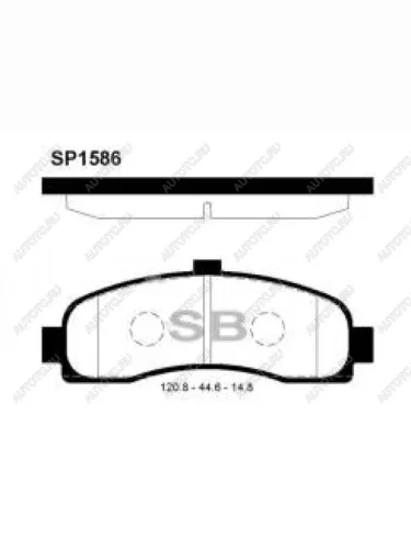 Колодки тормозные передние (4шт.) SANGSIN Nissan Micra K11 5 дв. дорестайлинг (1992-2000)