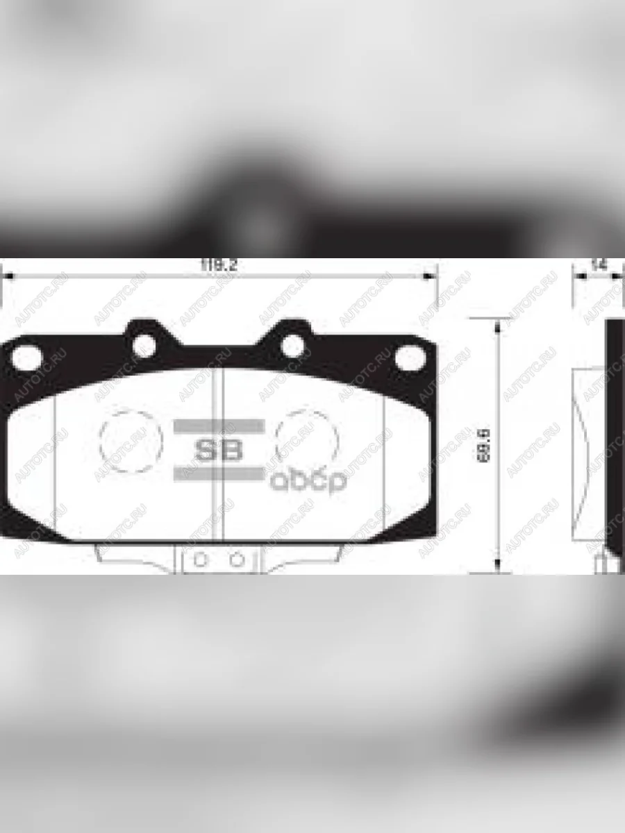 Колодки тормозные передние (4шт.) SANGSIN Subaru Impreza GJ седан (2012-2017)  в Самаре Самарской области