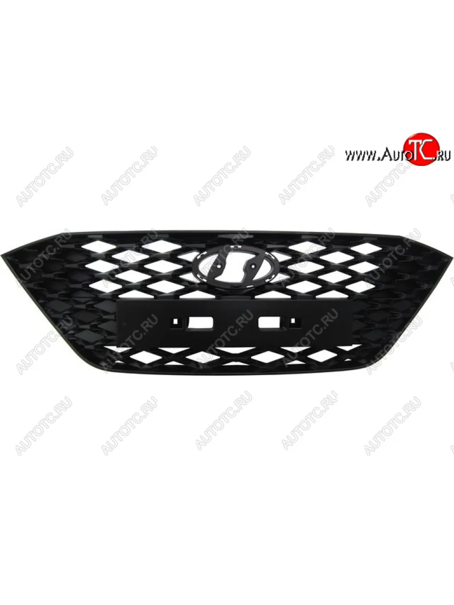 Решетка радиатора (пр-во Китай) BODYPARTS Hyundai Solaris HCR седан рестайлинг (2020-2022) (неокрашенная)  в Керчи Республика Крым