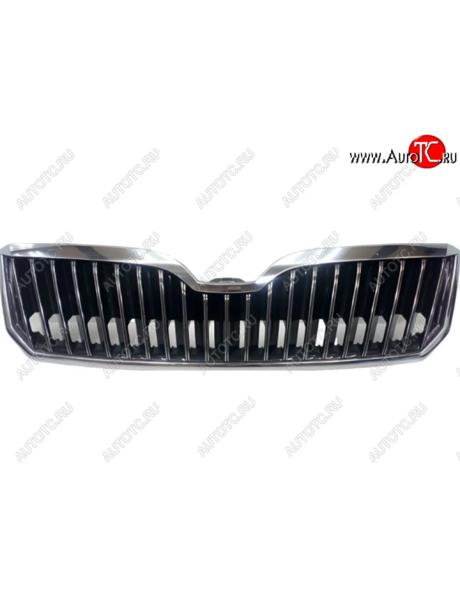 Решетка радиатора (пр-во Китай) BODYPARTS Skoda Superb (B6) 3T лифтбэк рестайлинг (2013-2015) (хром)  в Самаре Самарской области