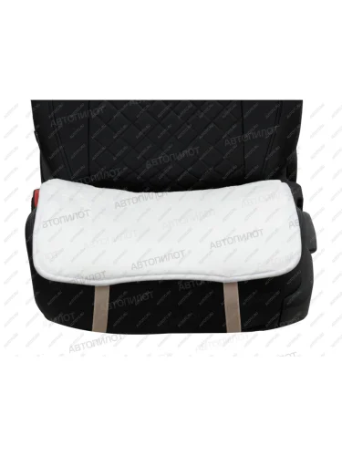 Квадраты на сиденья ( короткий ворс искусственный.мех ) Автопилот (белый) 