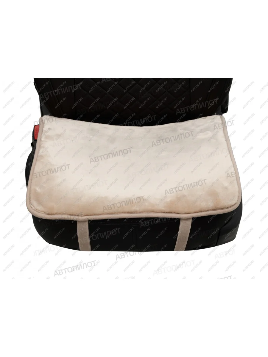 Квадраты на сиденья ( короткий ворс искусственный.мех ) Автопилот   (темно-бежевый)  с доставкой в г. Керчь