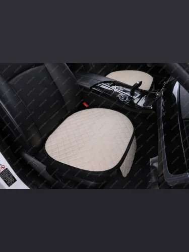 Квадраты на заднее сиденье (Flax Лен ) Автопилот (темно-бежевый) 