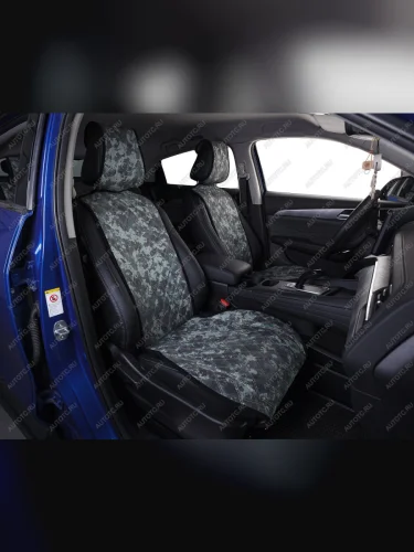 Накидки на сиденье (на весь салон Turbo Plus алькантара) Автопилот (камуфляж) 