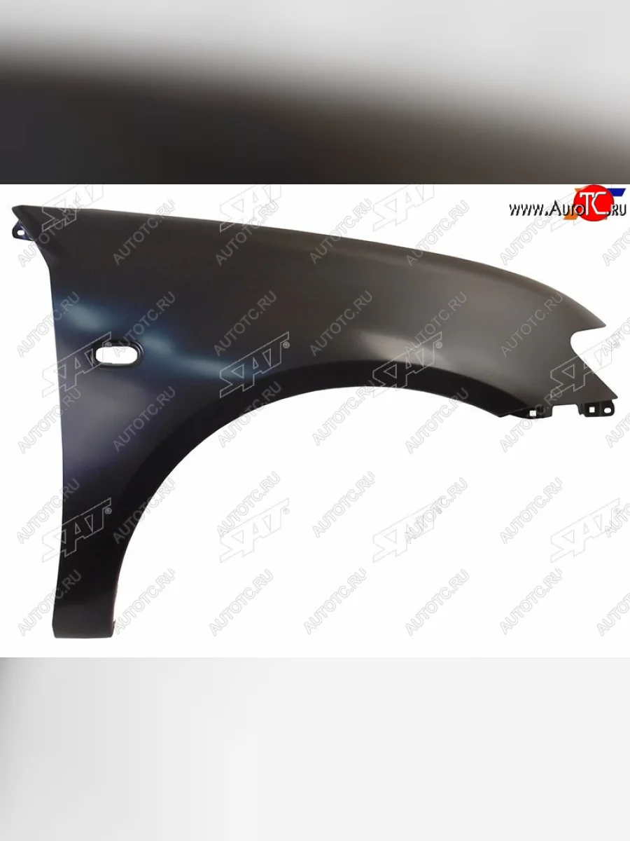 Крыло переднее RH с отв. под повторитель SAT Mitsubishi L200 4  дорестайлинг (2006-2014) (неокрашенное)  в Керчи Республика Крым