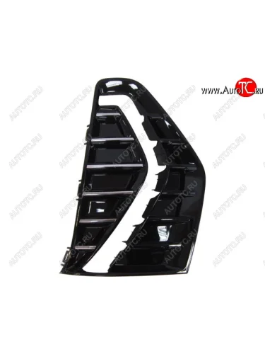 Левая вставка воздухозаборника переднего бампера (пр-во Китай) BODYPARTS (молдинг хром) Haval Jolion дорестайлинг (2020-2024)