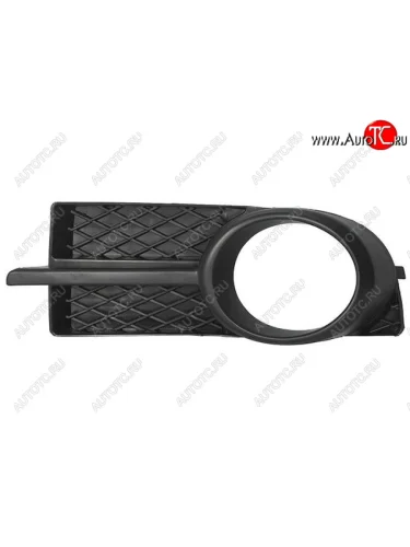 Левая вставка переднего бампера (с отверстием под ПТФ, пр-во Китай) BODYPARTS Chevrolet Aveo T250 седан рестайлинг (2006-2011)