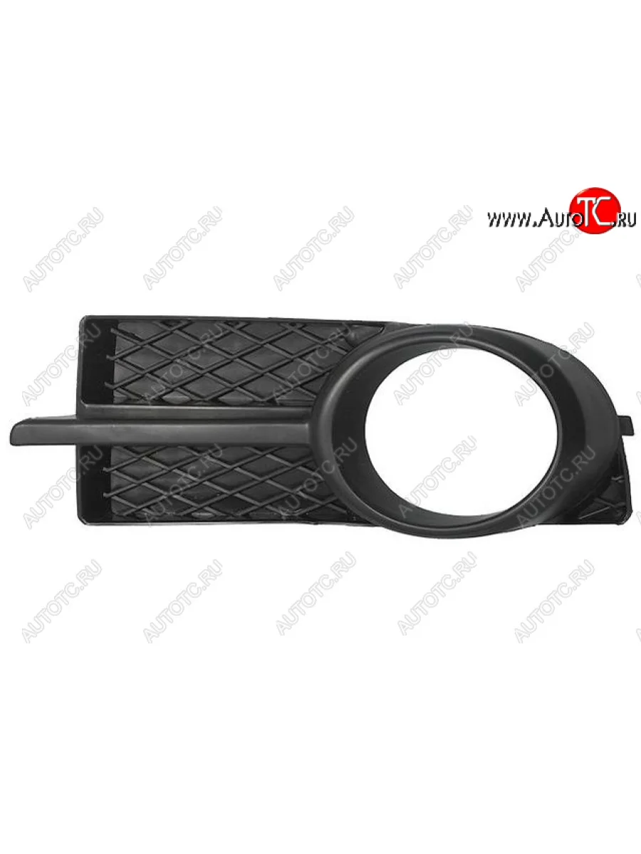 Левая вставка переднего бампера (с отверстием под ПТФ, пр-во Китай) BODYPARTS Chevrolet Aveo T250 седан рестайлинг (2006-2011)  в Самаре Самарской области