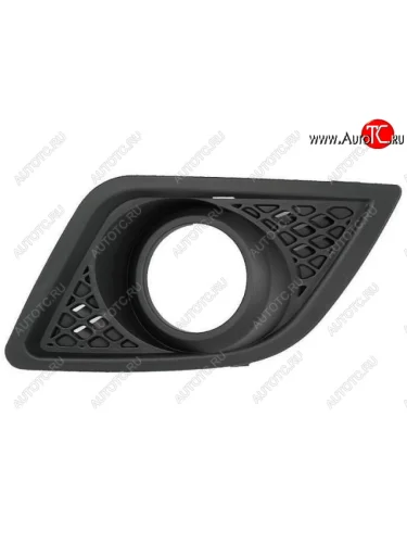 Левая вставка переднего бампера (с отверстием под ПТФ, пр-во Тайвань) TYG Ford Fiesta 5 хэтчбэк 5 дв. рестайлинг (2005-2008)