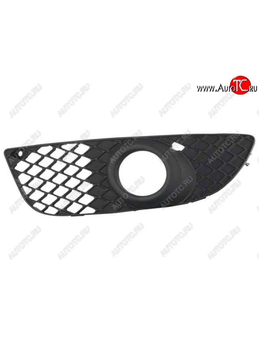 Левая вставка переднего бампера (с отверстием под ПТФ, пр-во Китай) BODYPARTS Mitsubishi Lancer 10 CY седан дорестайлинг (2007-2010)  в Керчи Республика Крым