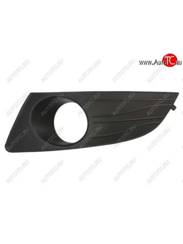 Левая вставка переднего бампера (с отверстием под ПТФ, пр-во Тайвань) BODYPARTS Renault Logan 1 рестайлинг (2010-2016)