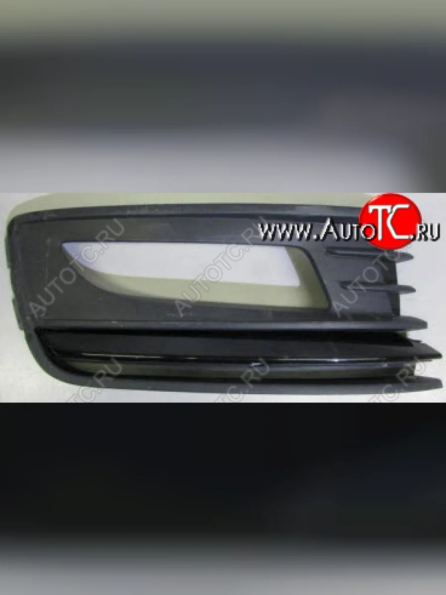 Правая вставка переднего бампера (с отверстием под ПТФ, пр-во Китай) BODYPARTS Volkswagen Polo Mk5 6R,6C,61 седан рестайлинг (2015-2020)  в Перми Пермском крае