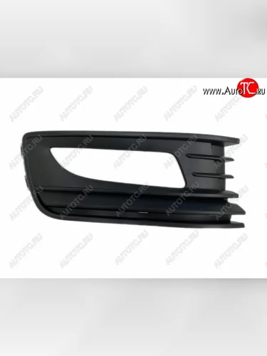 Правая вставка переднего бампера (с отверстием под ПТФ, пр-во Россия) K&S Volkswagen Polo Mk5 6R,6C,61 седан рестайлинг (2015-2020)