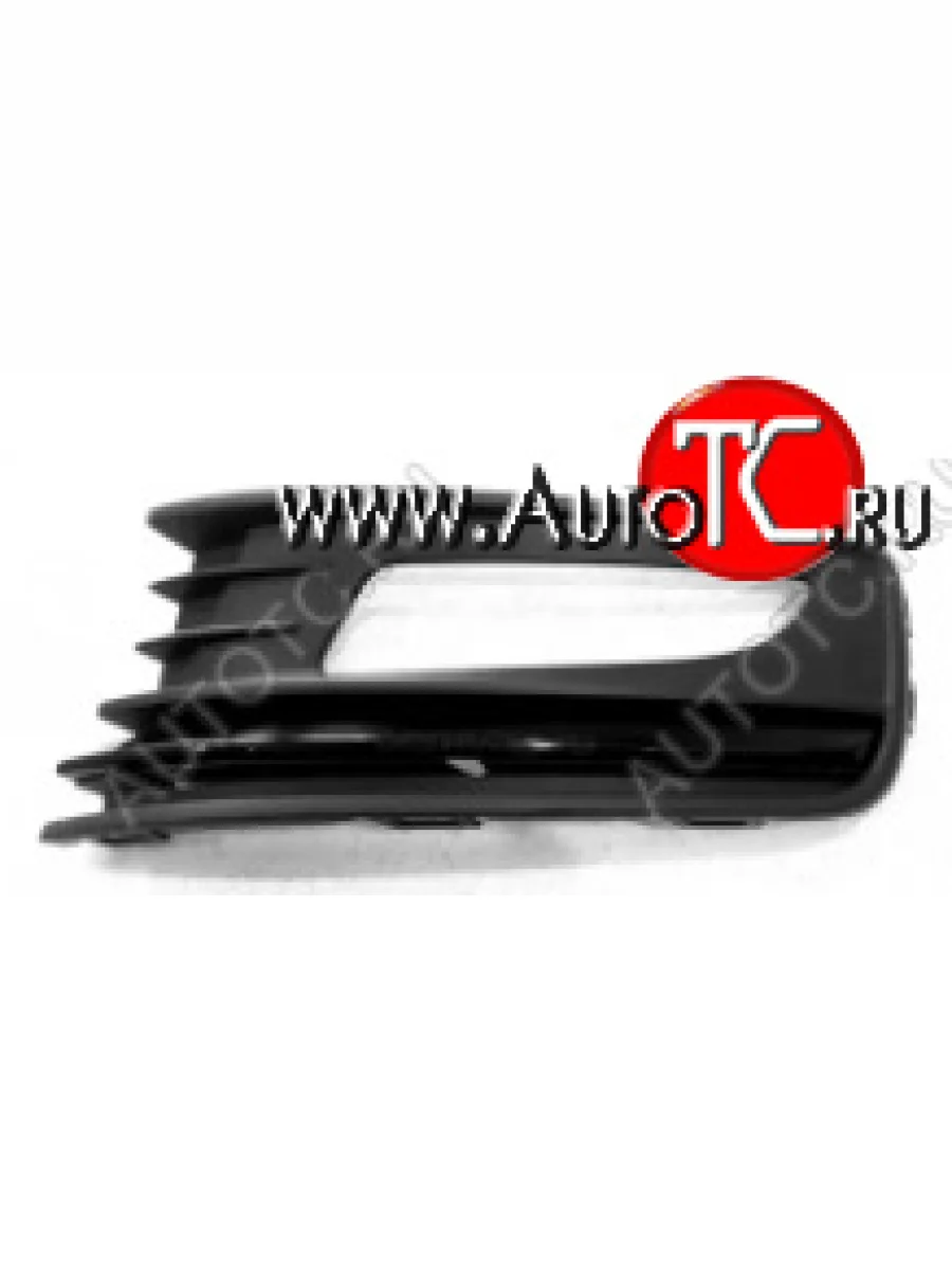 Правая вставка переднего бампера (с отверстием под ПТФ, пр-во Тайвань) TYG Volkswagen Polo Mk5 6R,6C,61 седан рестайлинг (2015-2020)  в Перми Пермском крае