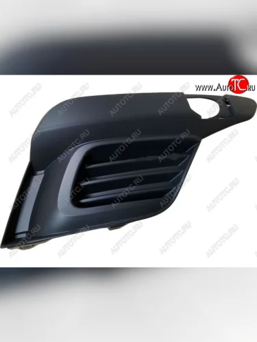 Правая решетка переднего бампера (с отверстием под ПТФ, пр-во Китай) BODYPARTS Renault Logan 2 рестайлинг (2018-2025)