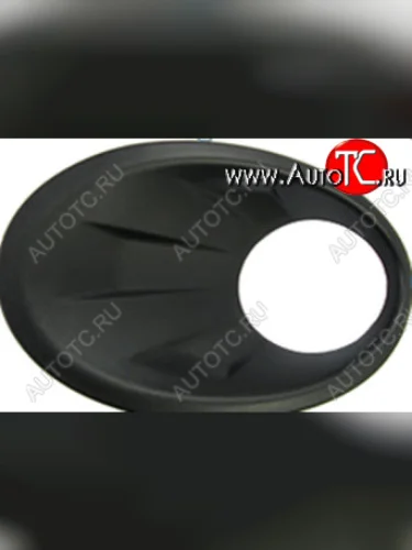 Правая решетка переднего бампера (с отверстием под ПТФ, пр-во Тайвань) BODYPARTS Nissan Qashqai 1 J10 рестайлинг (2010-2013)