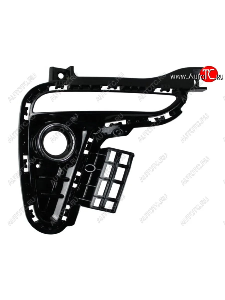 Правая решетка переднего бампера (с отверстием под ПТФ, пр-во Китай) CHINA KIA Rio 4 FB дорестайлинг седан (2016-2020)  в Перми Пермском крае