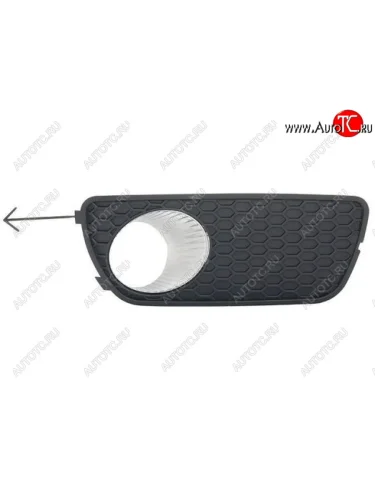 Правая решетка переднего бампера (с отверстием под ПТФ, пр-во Тайвань) LOMAPLAST Fiat Albea 170 седан (2002-2012)