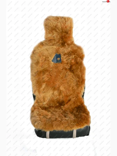 Накидки на сиденья (Овчина цельная шкура класс А длинный ворс натур. мех) Автопилот (рыжий) 