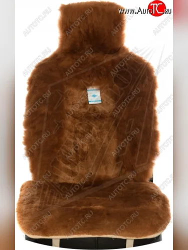 Накидка на сиденье (Овчина цельная шкура класс А комбин. ворс натур. мех) Автопилот (рыжий) 