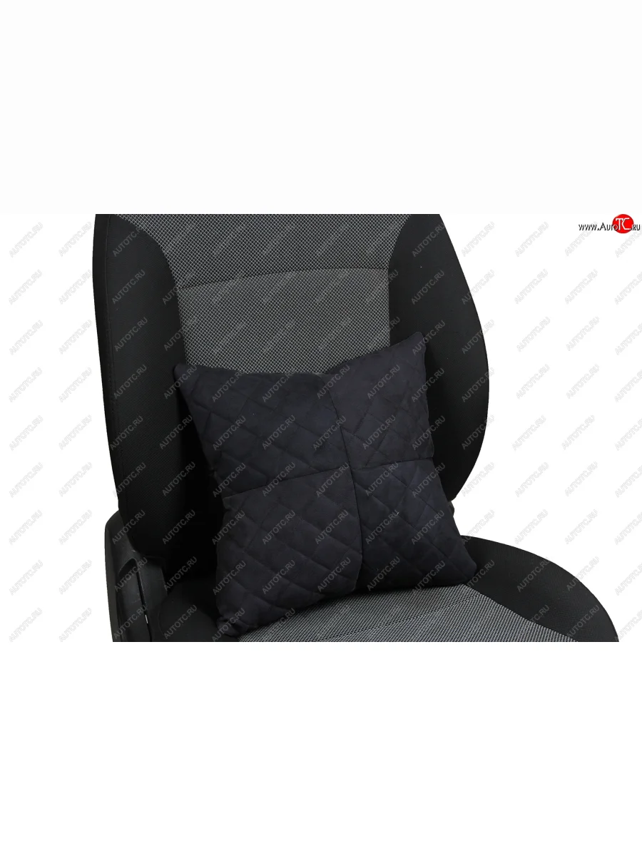 Подушки в салон автомобиля (Ромб Модель №1 алькантара) АВТОПИЛОТ INFINITI Q50 V37 дорестайлинг (2013-2017) (черный)