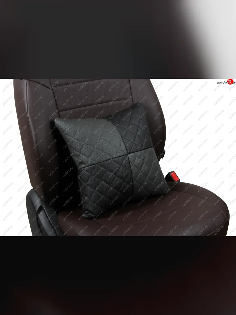 Подушки в салон автомобиля (Ромб Модель №1 экокожа) АВТОПИЛОТ Sym QuadRaider 600 (2010-2025) (черный/темно-серый)  в Керчи Республика Крым