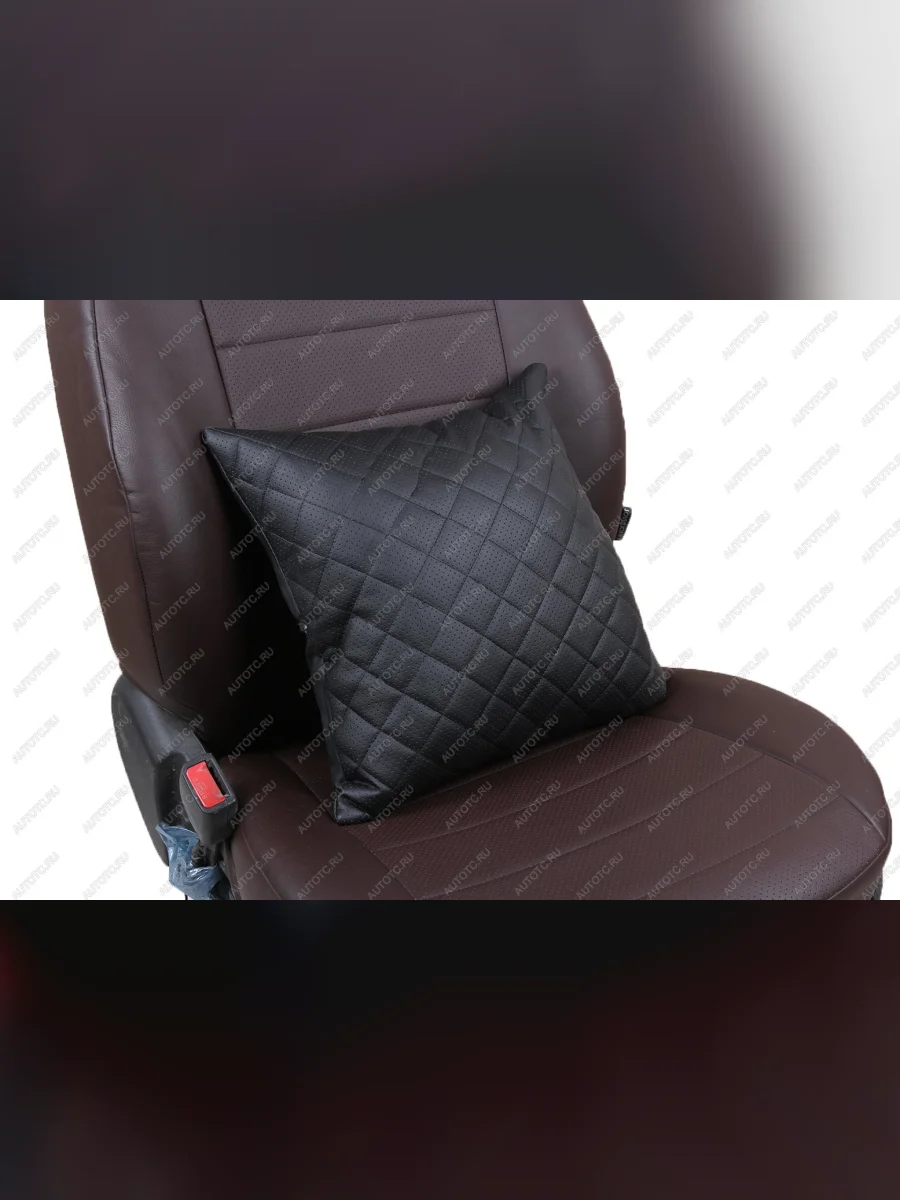 Подушки в салон автомобиля (Ромб Модель №2 экокожа) АВТОПИЛОТ Haval F7x (2025) (черный)  в Керчи Республика Крым