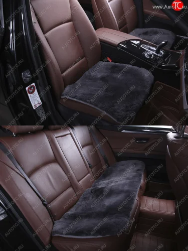 Комплекты квадратов (короткий ворс Класс А натуральный мех) Автопилот (серый) 