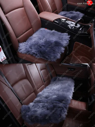  Комплекты квадратов (длинный ворс Класс В натуральный мех) Автопилот (серый) 