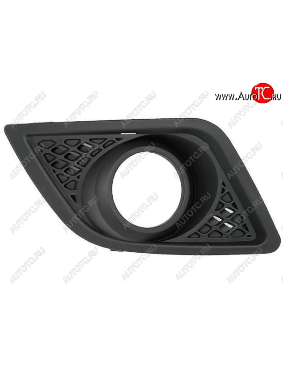 Правая вставка переднего бампера (с отверстием под ПТФ, пр-во Тайвань) TYG Ford Fiesta 5 хэтчбэк 5 дв. рестайлинг (2005-2008)  с доставкой в г. Керчь