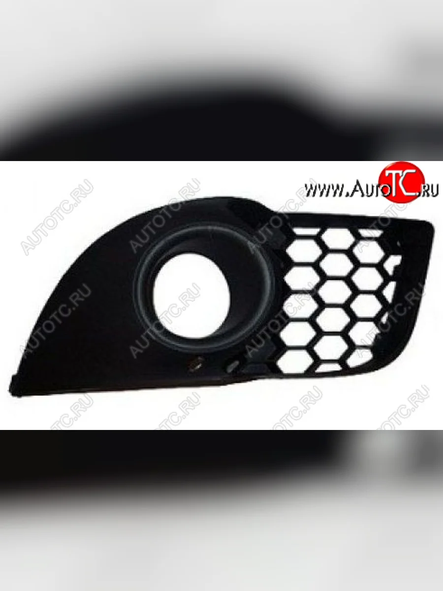 Правая вставка переднего бампера (с отверстием под ПТФ, пр-во Китай) BODYPARTS Mitsubishi Lancer 10 CY седан рестайлинг (2011-2017)  в Керчи Республика Крым