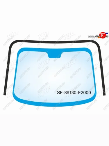 Молдинг лобового стекла (П-образный) SAT Hyundai Elantra AD дорестайлинг (2016-2019)