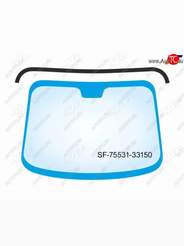 Молдинг лобового стекла (Сверху) SAT Toyota Camry XV70 дорестайлинг (2017-2021)