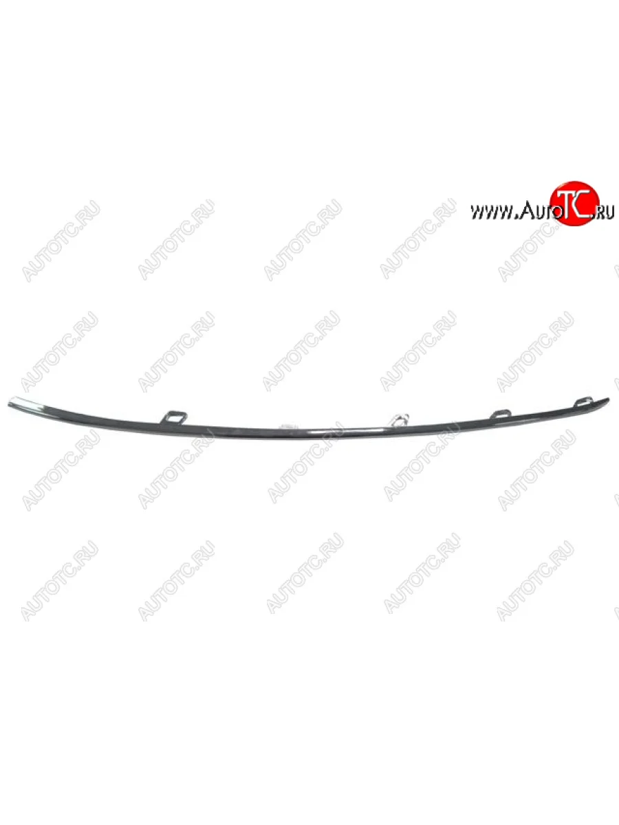 Передний правый молдинг бампера (пр-во Китай) BODYPARTS Skoda Octavia A7 рестайлинг лифтбэк (2016-2020) (хром)  в Керчи Республика Крым