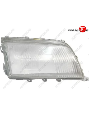 Правое стекло передней фары (пр-во Китай) BODYPARTS (ребристое) Mercedes-Benz C-Class W202 дорестайлинг седан (1993-1997)