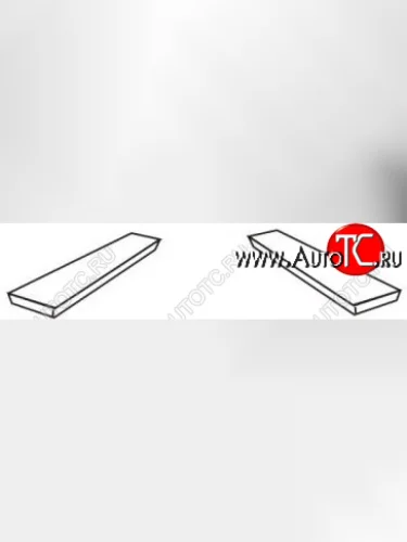 Передний правый молдинг бампера (пр-во Тайвань) TYG (хром) Volvo 940 седан (1989-1998)