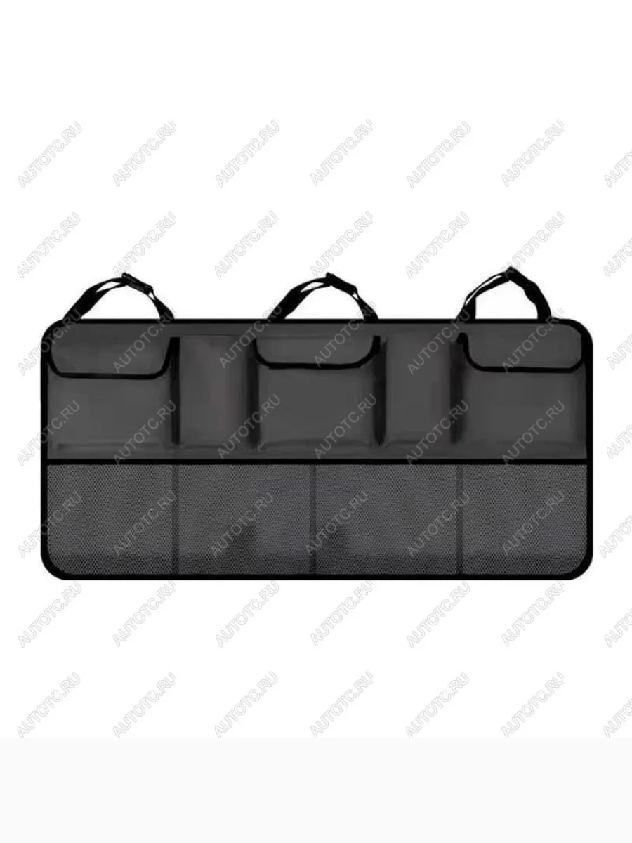 Накидка на спинку сиденья (органайзер в багажник Модель №1 экокожа) Автопилот Haval F7x (2025) (черный)  в Керчи Республика Крым