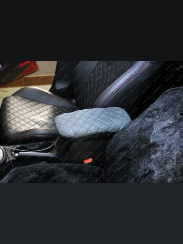 Накладка на подлокотник (алькантара) Автопилот Mercedes-Benz SLK class R172 (2011-2025) (темно-серый)