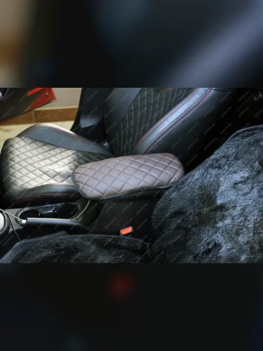 Накладка на подлокотник (алькантара) Автопилот Mercedes-Benz SLK class R172 (2011-2025) (черный)