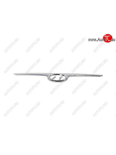 Молдинг решетки радиатора (пр-во Китай) BODYPARTS (хром) Hyundai I30 FD хэтчбек дорестайлинг (2007-2010)