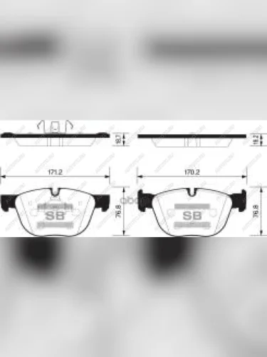 Колодки тормозные передние (4шт.) SANGSIN BMW X5 E70 рестайлинг (2010-2013)