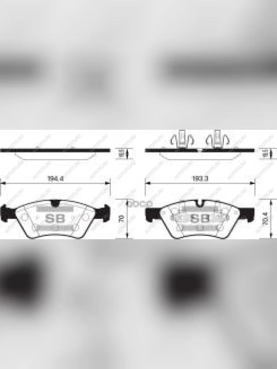 Колодки тормозные передние (4шт.) SANGSIN Mercedes-Benz R-Class W251/V251 рестайлинг (2011-2015)  с доставкой в г. Керчь