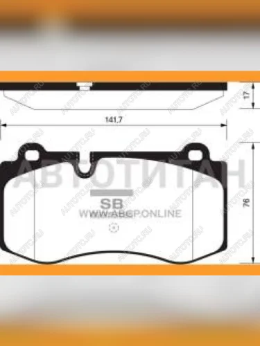 Колодки тормозные передние (4шт.) SANGSIN Mercedes-Benz E-Class W211 дорестайлинг седан (2002-2006)