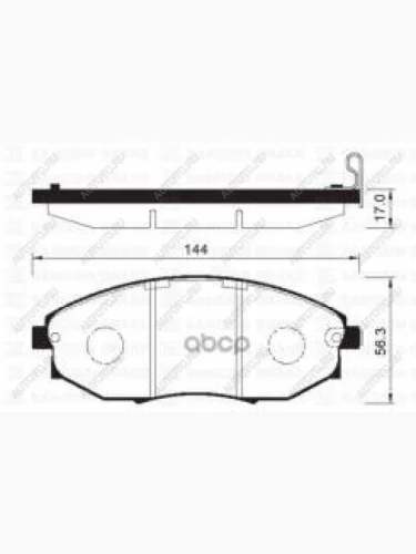Колодки тормозные передние (4шт.) SANGSIN Chevrolet Epica V250 (2006-2012)