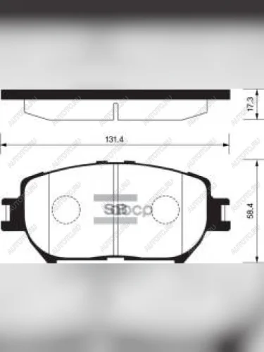 Колодки тормозные передние (4шт.) SANGSIN Toyota Camry XV30 дорестайлинг (2001-2004)