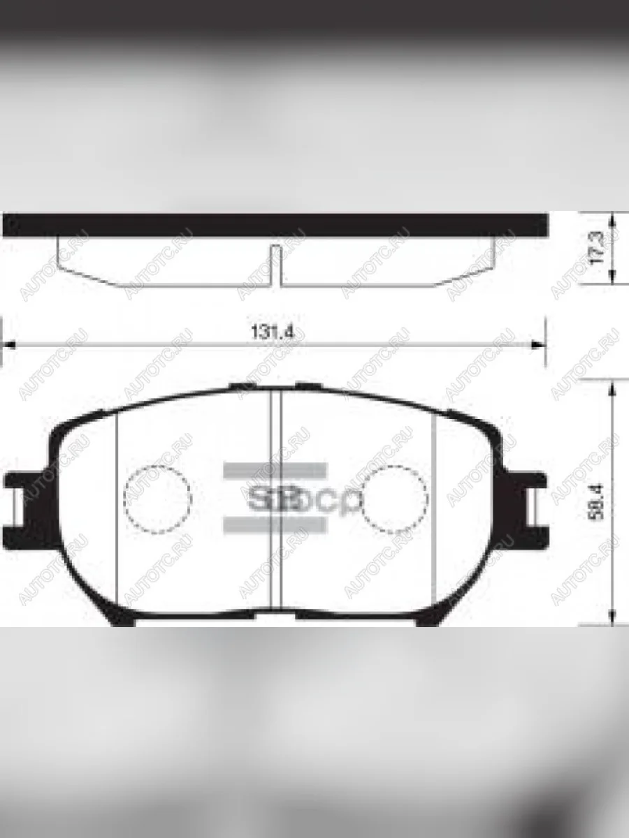 Колодки тормозные передние (4шт.) SANGSIN Toyota Camry XV30 дорестайлинг (2001-2004)  в Керчи Республика Крым